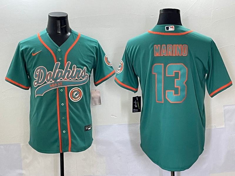 Men 2025 Miami Dolphins #13 Marino green jerseys style 4->miami dolphins->NFL Jersey